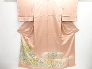作家物　花菱模様刺繍一つ紋色留袖